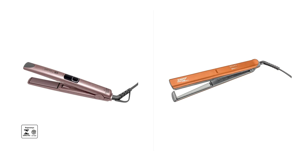 Chapinha Gama Sensi 4D IHT ao lado da Taiff Vulcan Progress em comparativo