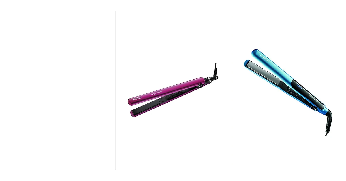 Secador de cabelo bivolt automático sobre bancada com plugue e tomada de 110V e 220V ao lado