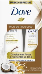 Shampoo Dove Nutritive Secrets Óleo de Coco e Cúrcuma
