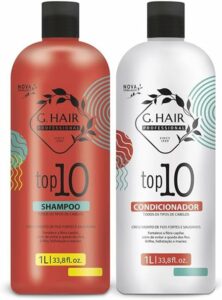 Kit Top 10 Shampoo 1L + Condicionador 1L, G.Hair Cosméticos